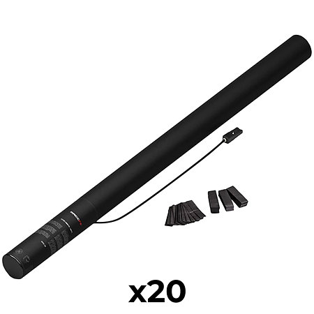 MAGIC FX Electric Cannon Confetti Noir 80 cm (Pack de 20)