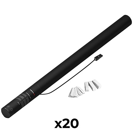 MAGIC FX Electric Cannon Confetti Blanc 80 cm (Pack de 20)