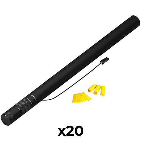 MAGIC FX Electric Cannon Confetti Jaune 80 cm (Pack de 20)