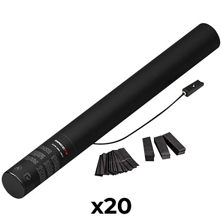 MAGIC FX Electric Cannon Confetti Noir 50 cm (Pack de 20)