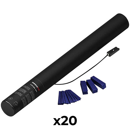 MAGIC FX Electric Cannon Confetti Bleu foncé 50 cm (Pack de 20)