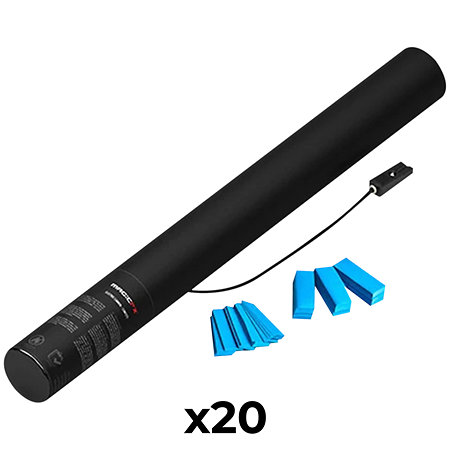 MAGIC FX Electric Cannon Confetti Bleu clair 50 cm (Pack de 20)