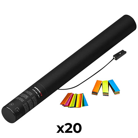 MAGIC FX Electric Cannon Confetti Multicolore 50 cm (Pack de 20)