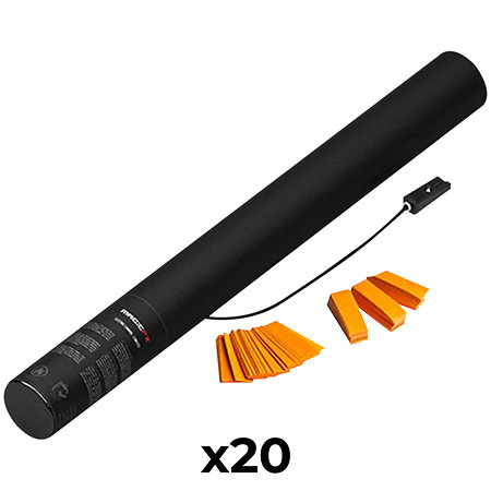 MAGIC FX Electric Cannon Confetti Orange 50 cm (Pack de 20)