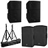 Pack DXR12 MK3 (la paire) + Pieds + Housses Yamaha