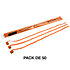 Streamers papier Orange 5 m x 0,85 cm (Pack de 50) MAGIC FX