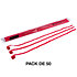 Streamers papier Rouge 5 m x 0,85 cm (Pack de 50) MAGIC FX