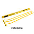 Streamers papier Jaune 5 m x 0,85 cm (Pack de 50) MAGIC FX