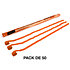 Streamers papier Orange 10 m x 1,5 cm (Pack de 50) MAGIC FX