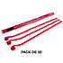 Streamers papier Rouge 10 m x 1,5 cm (Pack de 50) MAGIC FX