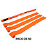 Streamers papier Orange 10 m x 5 cm (Pack de 50) MAGIC FX