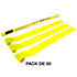 Streamers papier Jaune 10 m x 5 cm (Pack de 50) MAGIC FX