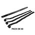 Streamers papier Noir 10 m x 2,5 cm (Pack de 50) MAGIC FX