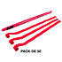 Streamers papier Rouge 10 m x 2,5 cm (Pack de 50) MAGIC FX