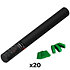 Handheld Cannon Confetti Vert foncé 50 cm (Pack de 20) MAGIC FX