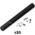 Handheld Cannon Confetti Blanc/argent 50 cm (Pack de 20) MAGIC FX