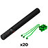 Handheld Cannon Streamers Vert clair 50 cm (Pack de 20) MAGIC FX