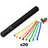 Handheld Cannon Streamers Multicolore 50 cm (Pack de 20) MAGIC FX