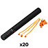 Handheld Cannon Streamers Orange 50 cm (Pack de 20) MAGIC FX
