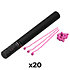 Handheld Cannon Streamers Rose 50 cm (Pack de 20) MAGIC FX