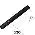 Handheld Cannon Streamers Blanc 50 cm (Pack de 20) MAGIC FX