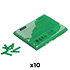 Slowfall confetti rectangles Vert foncé 55 x 17 mm (Pack de 10) MAGIC FX
