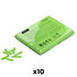 Slowfall confetti rectangles Vert clair 55 x 17 mm (Pack de 10) MAGIC FX