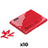 Slowfall confetti rectangles Rouge 55 x 17 mm (Pack de 10) MAGIC FX
