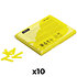 Slowfall confetti rectangles Jaune 55 x 17 mm (Pack de 10) MAGIC FX