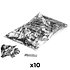Slowfall confetti rectangles PVC Argent 55 x 17 mm (Pack de 10) MAGIC FX