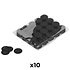 Slowfall confetti rond papier bio Noir 55 mm (Pack de 10) MAGIC FX