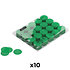 Slowfall confetti rond papier bio Vert foncé 55 mm (Pack de 10) MAGIC FX