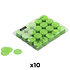 Slowfall confetti rond papier bio Vert clair 55 mm (Pack de 10) MAGIC FX