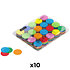 Slowfall confetti rond papier bio Multicolore 55 mm (Pack de 10) MAGIC FX