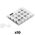 Slowfall confetti rond papier bio Blanc 55 mm (Pack de 10) MAGIC FX