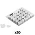 Slowfall confetti Cœur papier bio Blanc 55 mm (Pack de 10) MAGIC FX