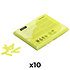 Slowfall Confetti rectangle papier UV Jaune fluo 55 x 17 mm (Pack de 10) MAGIC FX