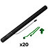 Electric Cannon Stream Vert foncé 80 cm (Pack de 20) MAGIC FX