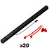 Electric Cannon Stream Rouge 80 cm (Pack de 20) MAGIC FX