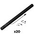 Electric Cannon Confetti Blanc/argenté 80 cm (Pack de 20) MAGIC FX