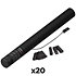 Electric Cannon Confetti Noir 50 cm (Pack de 20) MAGIC FX