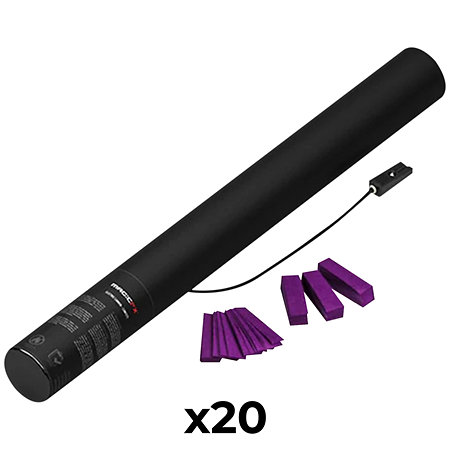 MAGIC FX Electric Cannon Confetti Violet 50 cm (Pack de 20)
