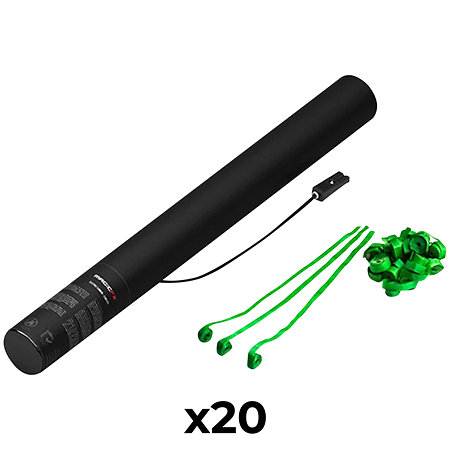 MAGIC FX Electric Cannon Streamers Vert clair 50 cm (Pack de 20)