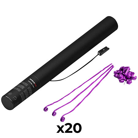 MAGIC FX Electric Cannon Streamers Violet 50 cm (Pack de 20)