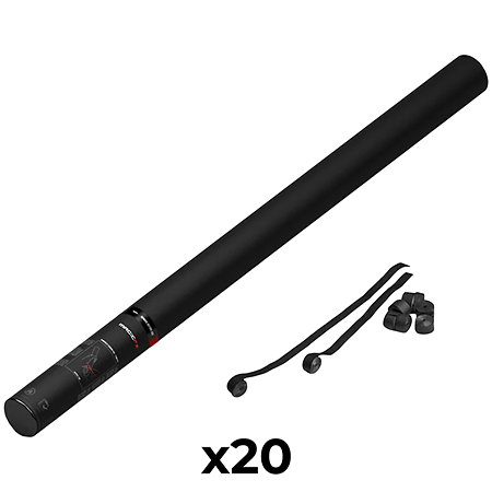 MAGIC FX Handheld Cannon Streamers Noir 80 cm (Pack de 20)