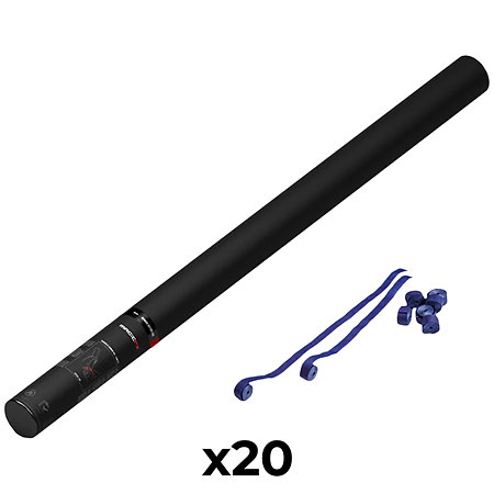 MAGIC FX Handheld Cannon Streamers Bleu foncé 80 cm (Pack de 20)