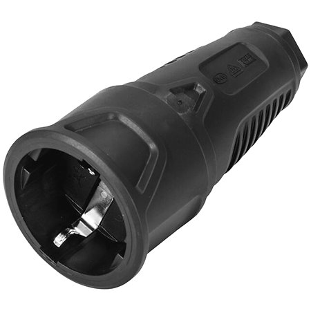PC ELECTRIC Safety Connector Rubber bk