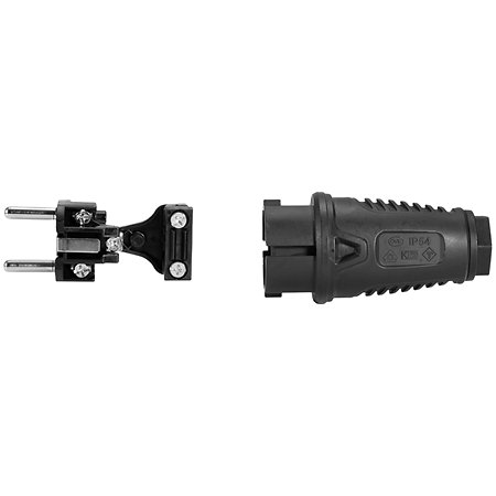 PC ELECTRIC Safety Plug Rubber bk