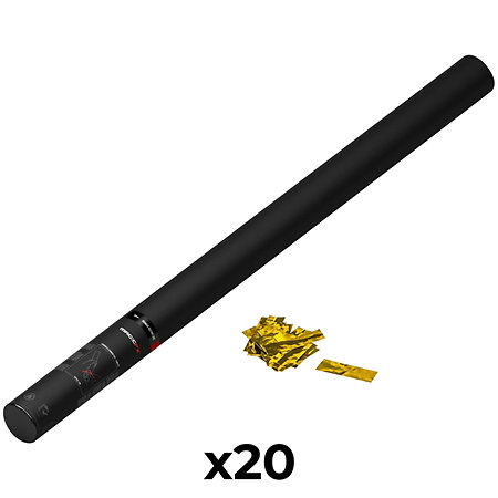MAGIC FX Handheld Cannon Confetti Gold Metallic 80 cm (Pack de 20)