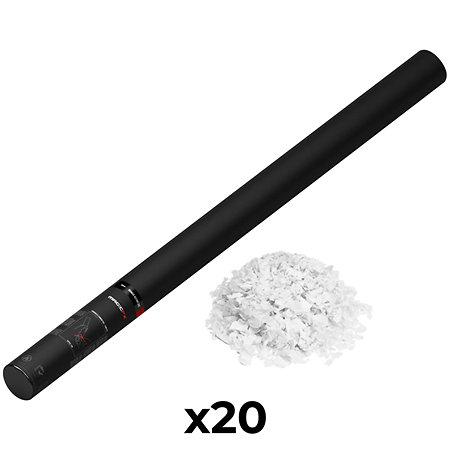 MAGIC FX Handheld Cannon Confetti White Snowflakes 80 cm (Pack de 20)